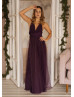 Grape Jersey Infinity Fashion Bridesmaid Dress